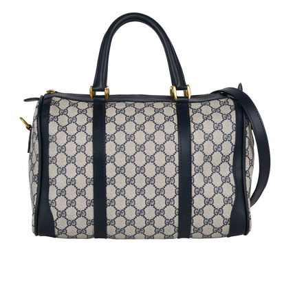 GG Supreme Small Duffle, &pound;550, Handbags, Beige/Blue, Coated Canvas, Front view